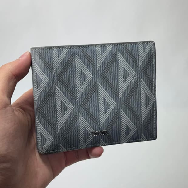 디올 다이아몬드 캔버스 반지갑