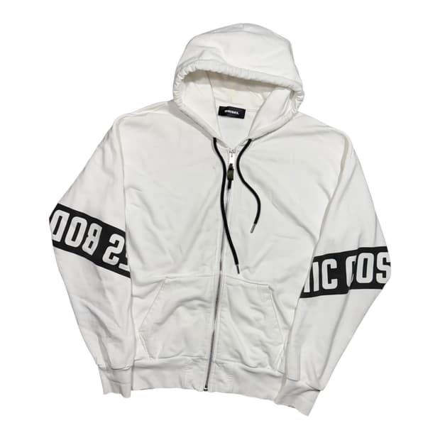 Diesel 디젤 화이트 코스믹 후드 집업