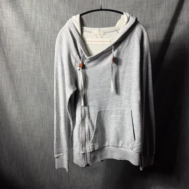 알렉산더 맥퀸 사선 비대칭 후드집업