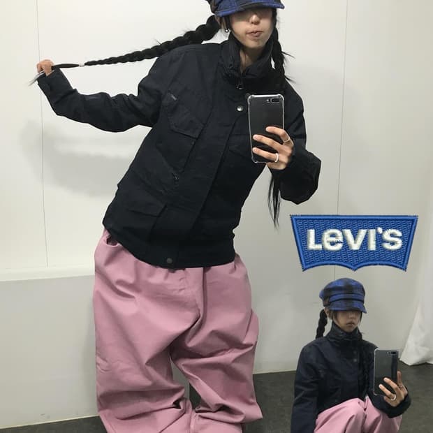 리바이스 하이넥 멀티포켓 필드 자켓 