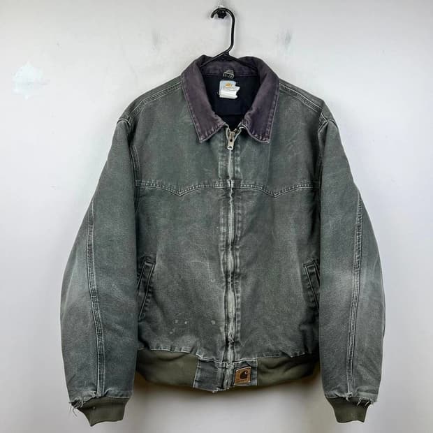 칼하트 J14 산타페 워크 자켓 모스 그린