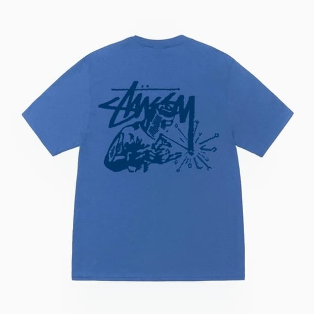 stussy 스투시 웰더 티셔츠 블루 (새상품)