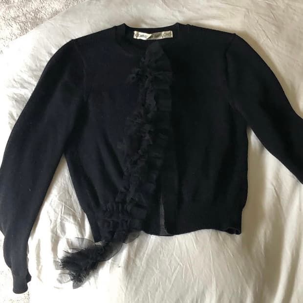 Comme Des Garçons black cardigan