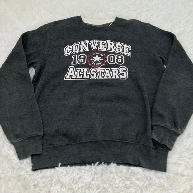 빈티지 컨버스 차콜 맨투맨 847 y2k 스트릿 모리 갸루 일본빈티지 펑