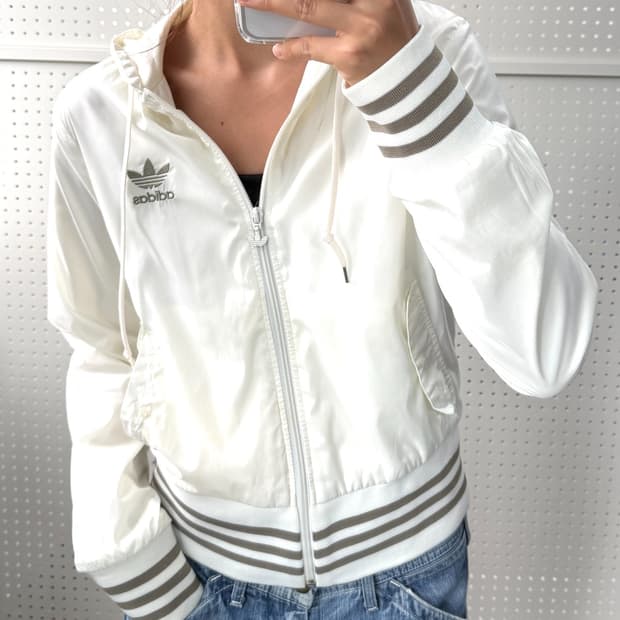 아디다스 멀티 트레포일 로고 집 자켓