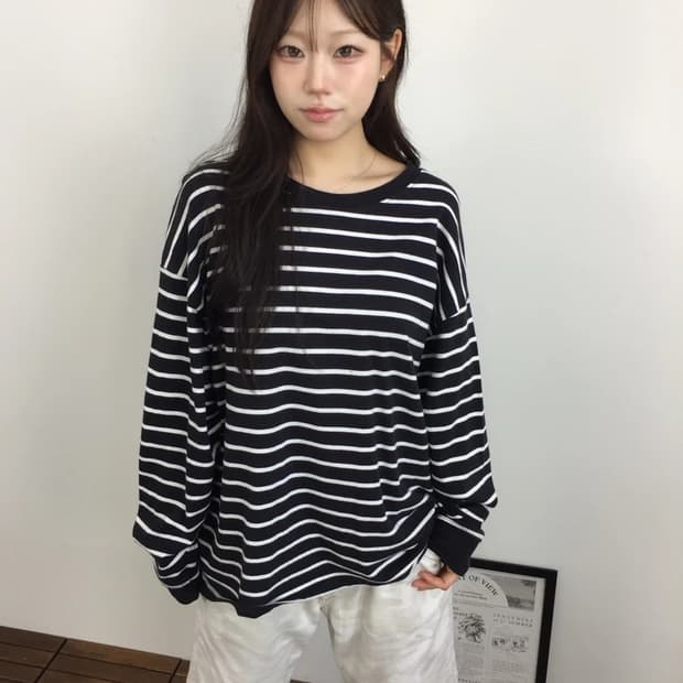 American Holic Stripe Long Sleeve