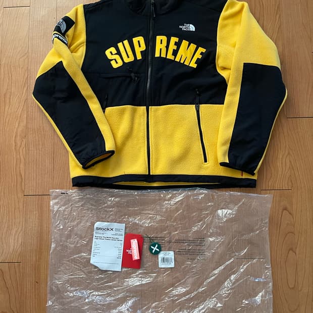 슈프림 19SS x 노스페이스 아크로고 디날리 플리스 자켓