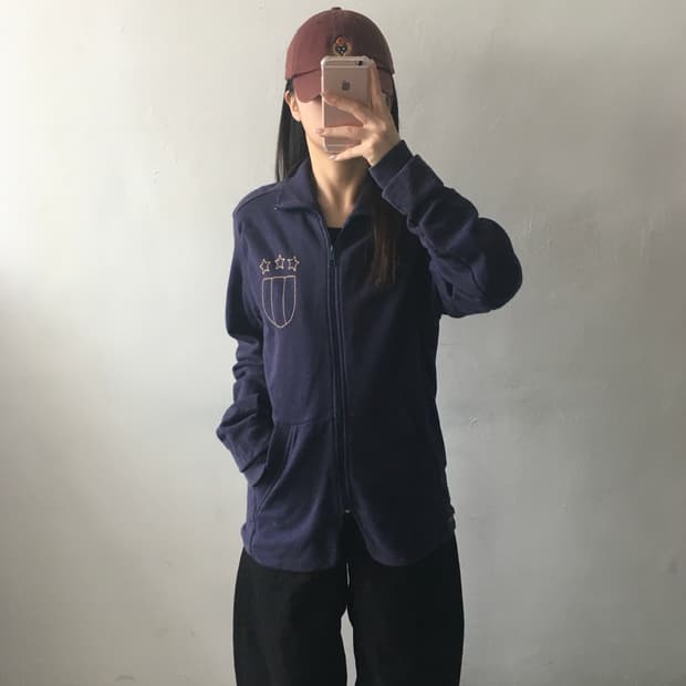 퓨마 스티치 코튼집업