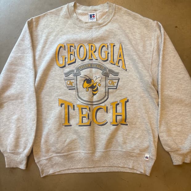 90s 러셀 애슬레틱 Georgia Tech 스웻셔츠 L