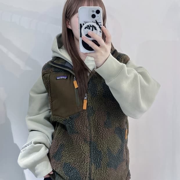 파타고니아 클래식 레트로X 밀리터리 후리스 조끼