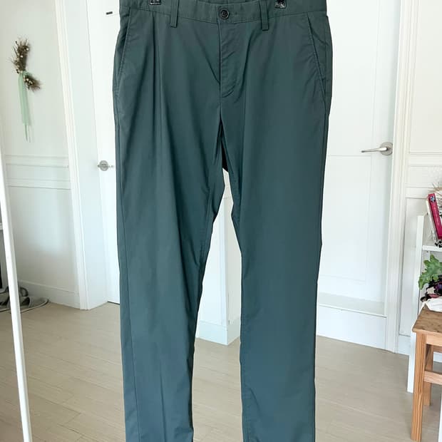 지지오투 코튼 팬츠 카키그레이