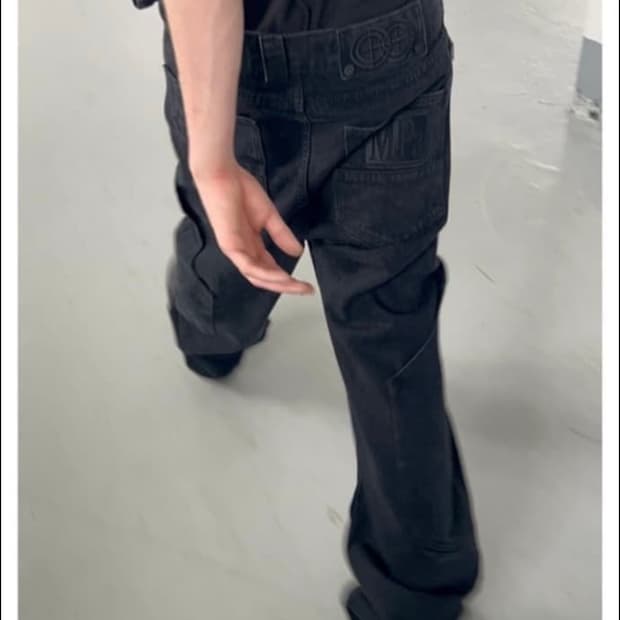플라스틱 프로덕트 MPa CALF POCKET PANTS (BLACK)