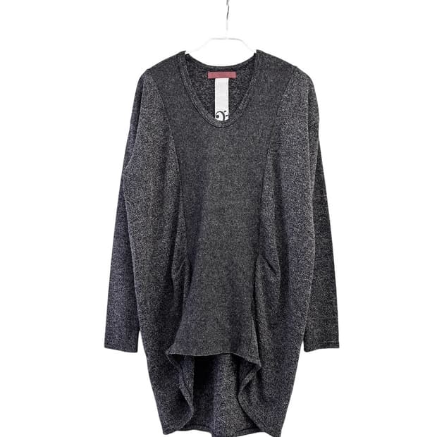 0000 By N 44 Acc 셔링 울 배색 언발 탑