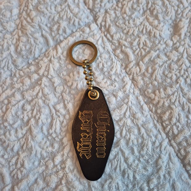 소가죽 치카노 개러지 키링 (황동 부자재)