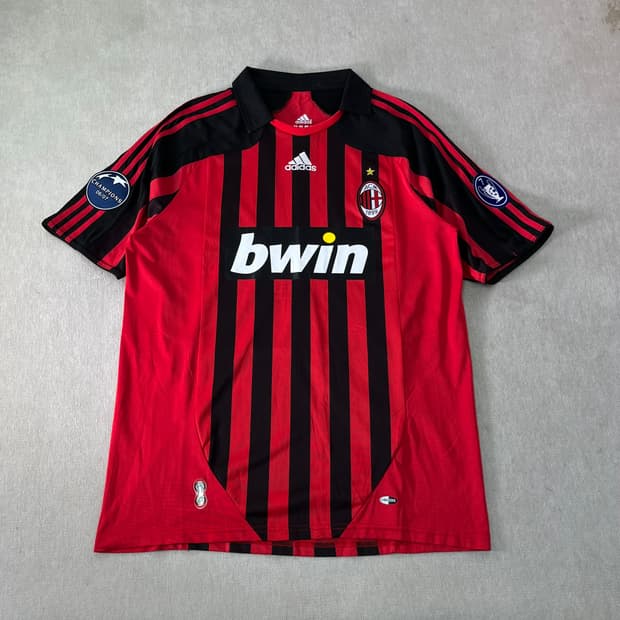 105 아디다스 07-08 AC밀란 카카 반팔 유니폼