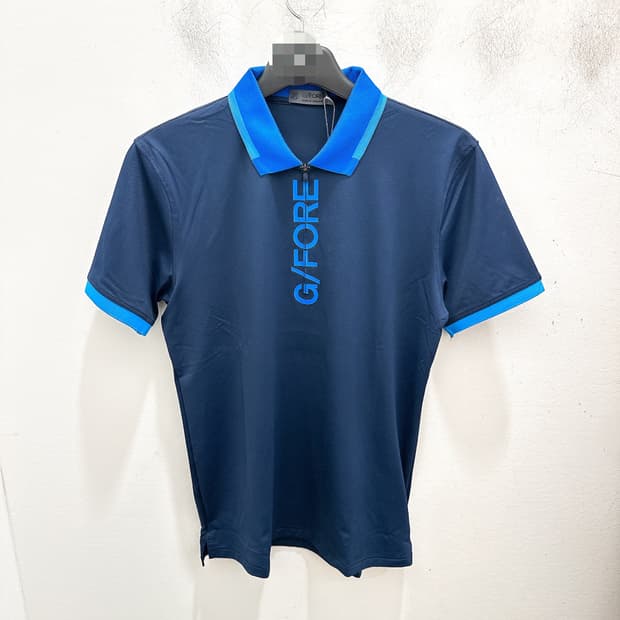 (정품/새상품) G/FORE 지포어 남성 네이비 하프집업 폴로셔츠