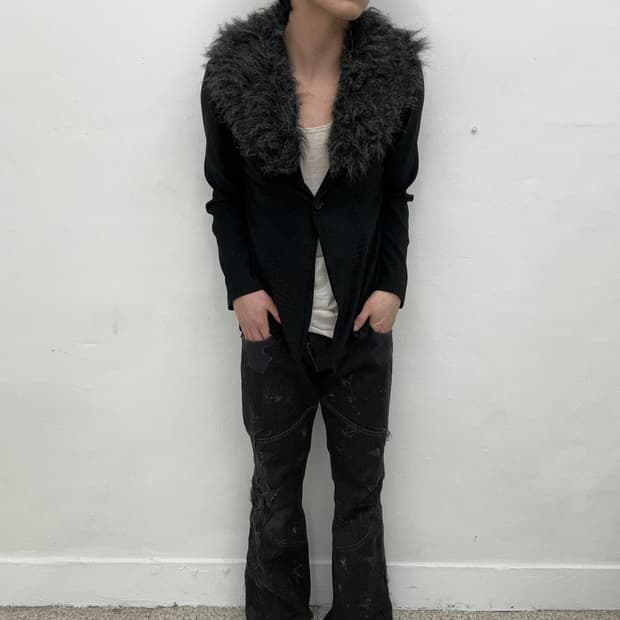 V-kei python fur jacket