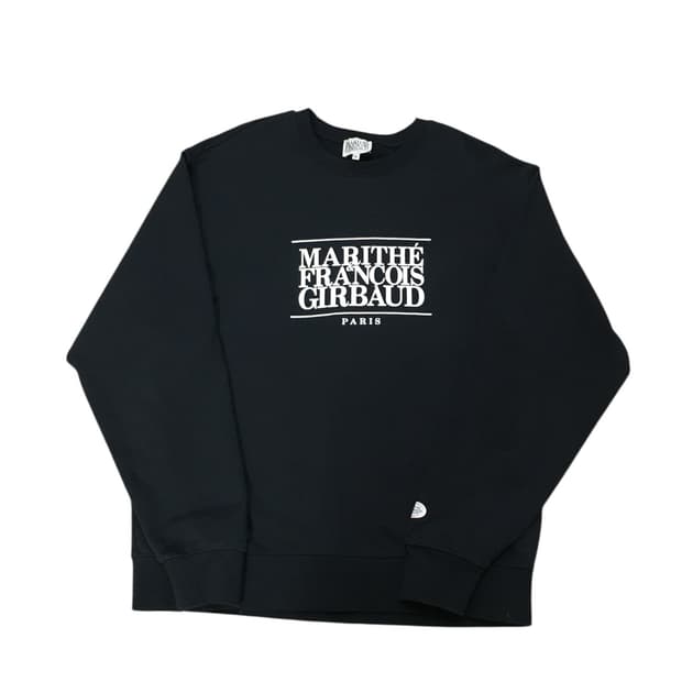 마리떼 프랑소와저버 기본 맨투맨 블랙