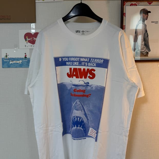 (XL) 유니클로UT x 죠스 반팔티 화이트 JP