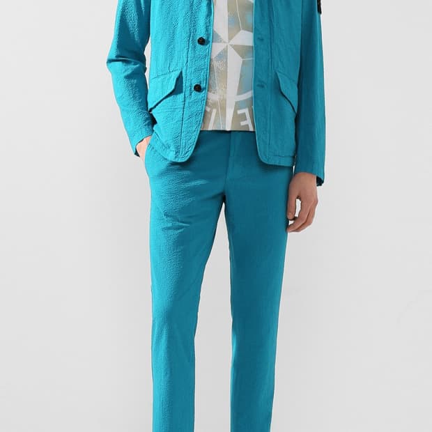 스톤아일랜드 아쿠아블루 셋업 M