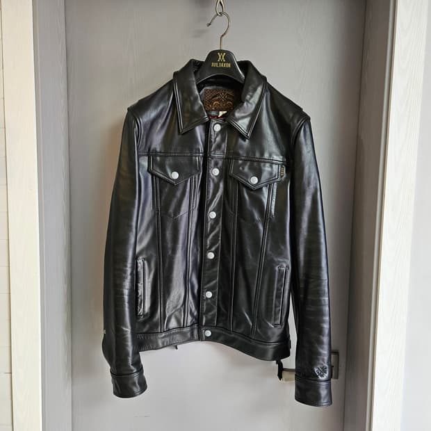 누드본즈 머스탱 레더 자켓 S