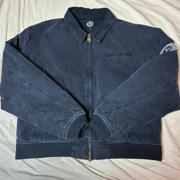 [3] 펀치드렁크파티즈 워시드 페인트 워크 자켓 블랙