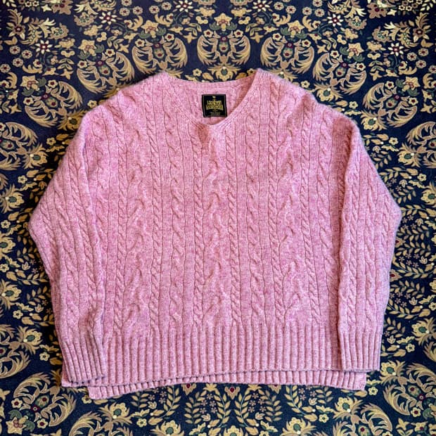 어반 리서치 해밀턴 램스울 케이블 니트