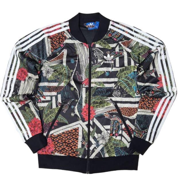 아디다스 유로파 파이어버드 플로럴 그래픽 트랙탑 져지 A064