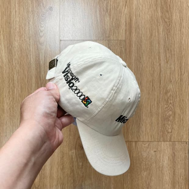 y2k 00s 마이크로소프트 윈도우 비슬로 프로젝트 빈티지 볼캡 모자