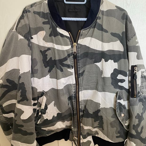 빈티지 양면 항공점퍼