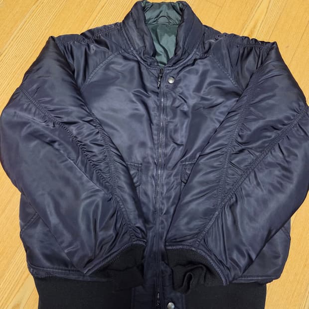 루트파인더 파일럿 자켓 블랙, 그린 리버시블 L사이즈