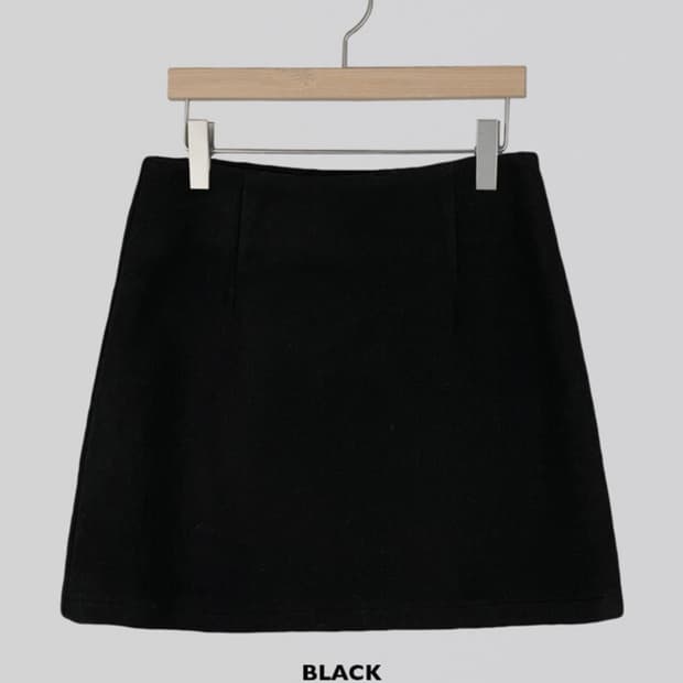 어텀 울 미니 스커트