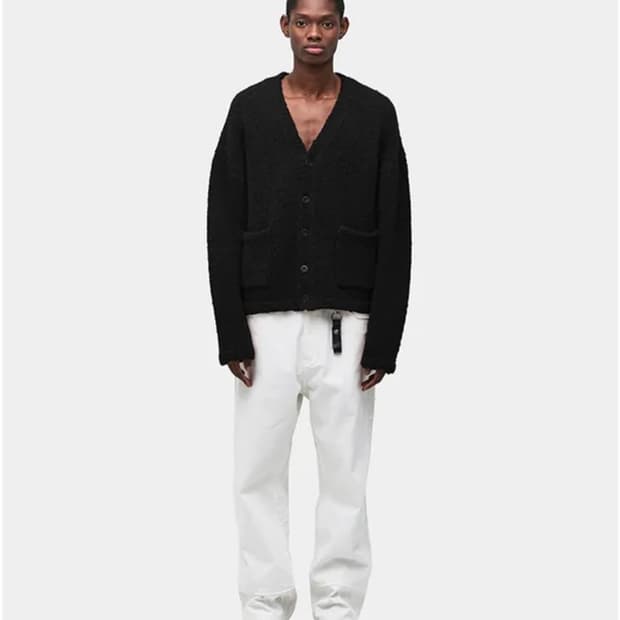 쿠어 헤어리 소프트 알파카 가디건