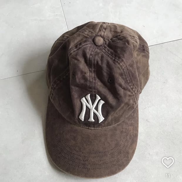 mlb 빈티지 워싱 볼캡 모자 