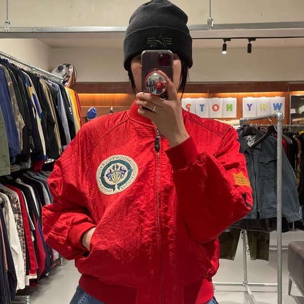 빈티지 봄버 자켓 (가오리핏)  