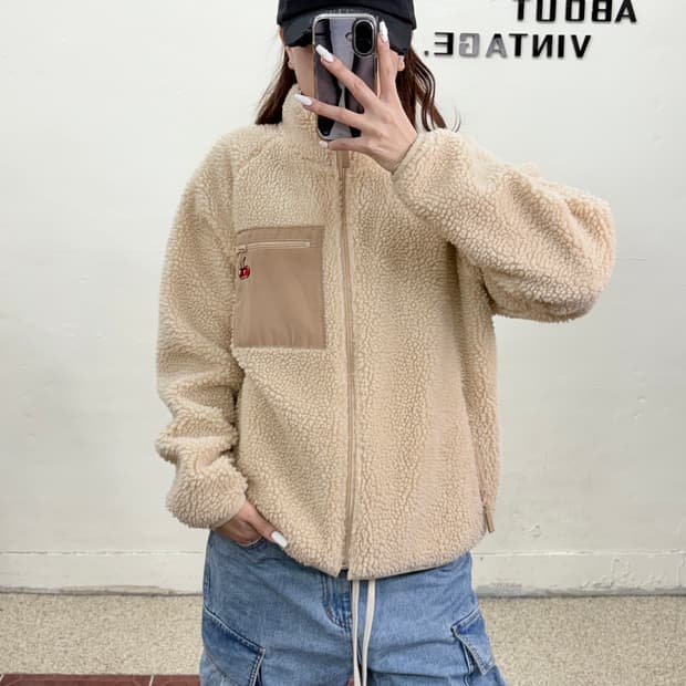 키르시 뽀글이 후리스 집업