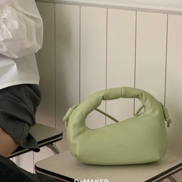 드메이커 베이글백 애플그린