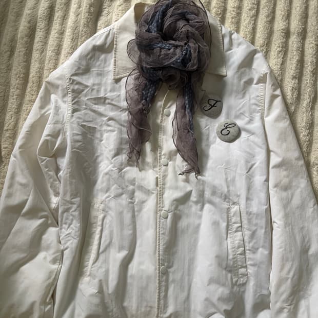 vintage white coach jacket