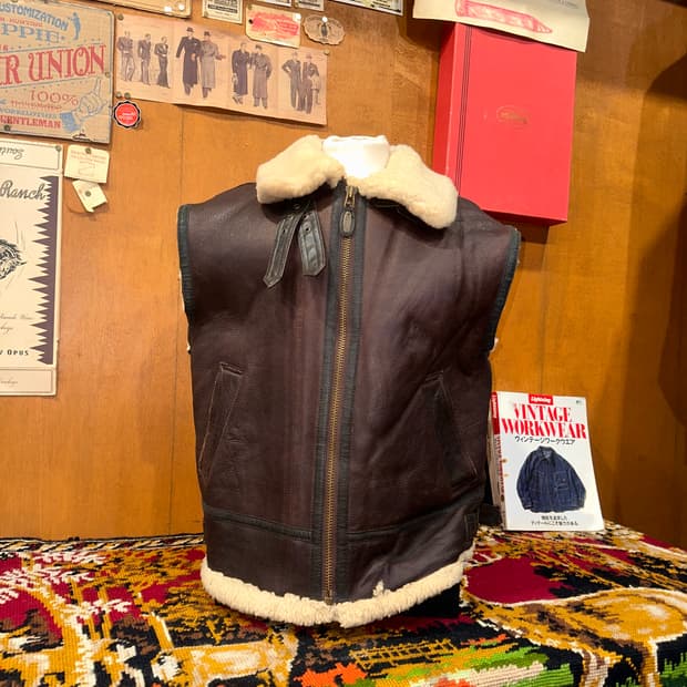 ( XL ) B3무스탕 워크웨어 아메카지 빈티지가죽자켓 빈티지무스탕