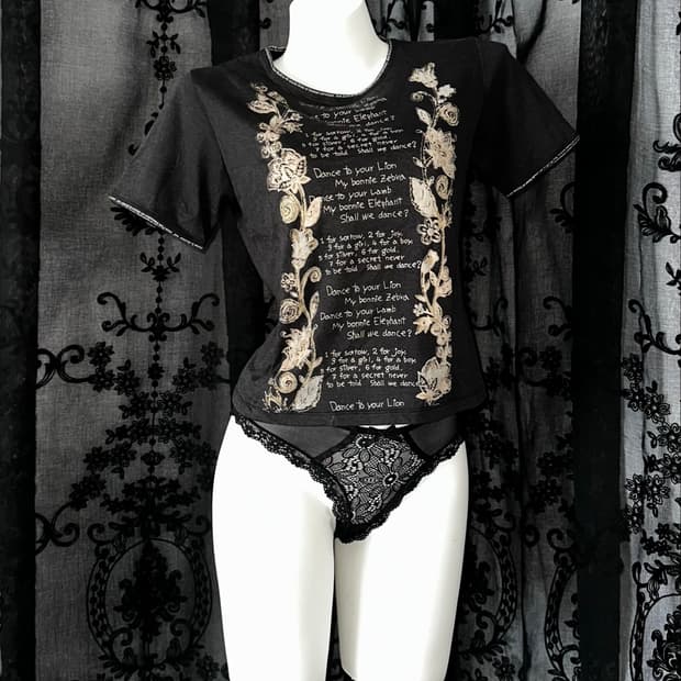 floral print short-sleeved