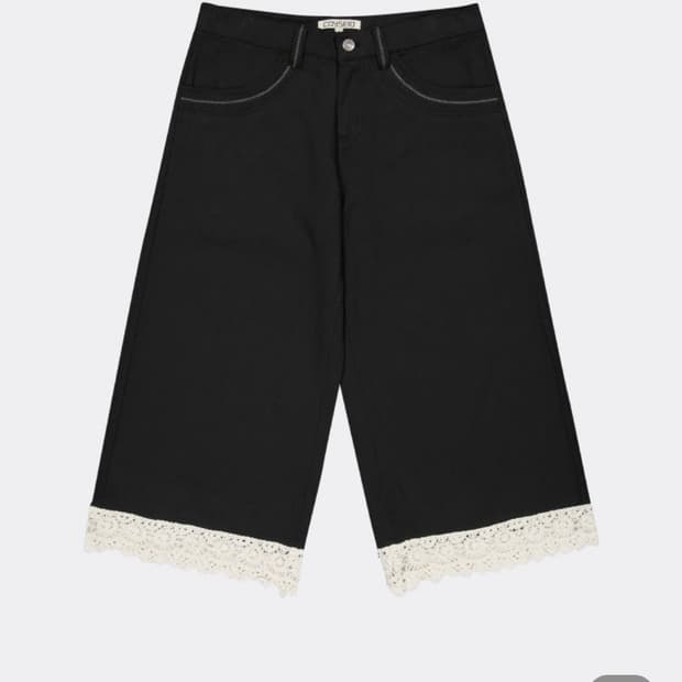 코이세이오 KNIT LACE PANTS-BLACK 1사이즈