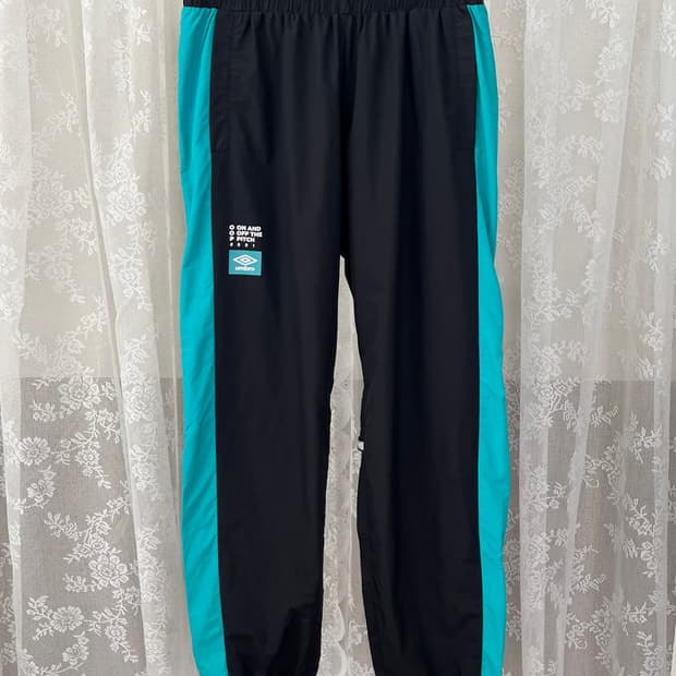 M)엄브로 나일론 민트블랙 조거바지 바스락팬츠