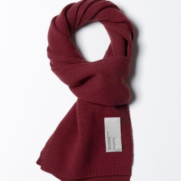 새상품) 퍼스트플로어 캐시미어 머플러 와이드 로즈우드 색상