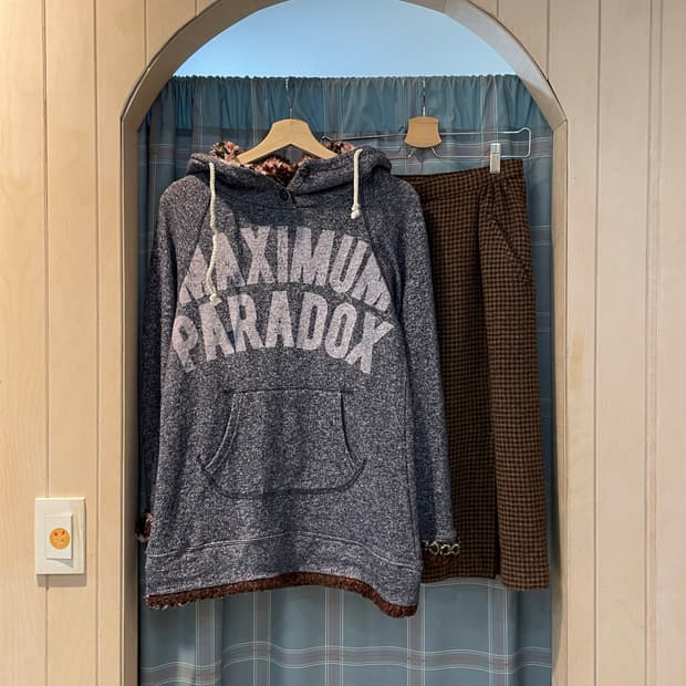 일본빈티지 키치 모리걸 후드