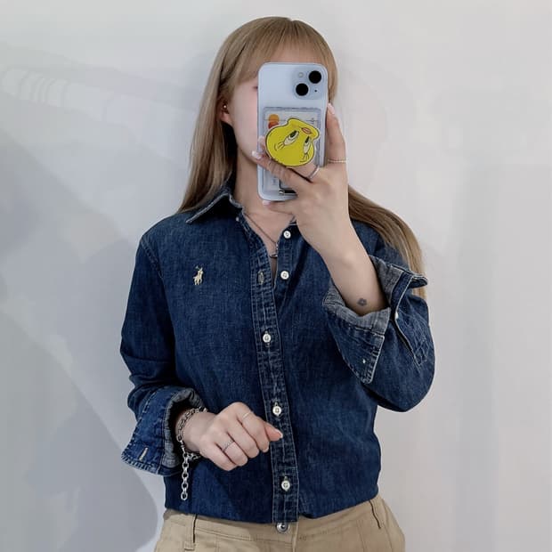 폴로랄프로렌 크림포니 데님 셔츠