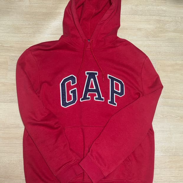 GAP 갭 레드 로고 후드티 M