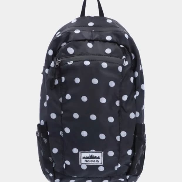 하이산 도트 백팩 블랙