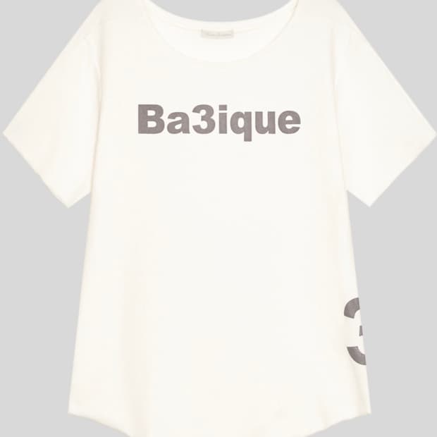 샵페어리 loose logo t-shirt ivory