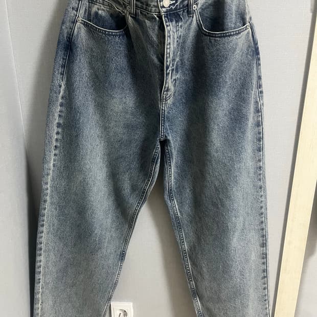 디스이즈네버댓 릴렉스진 washed blue L