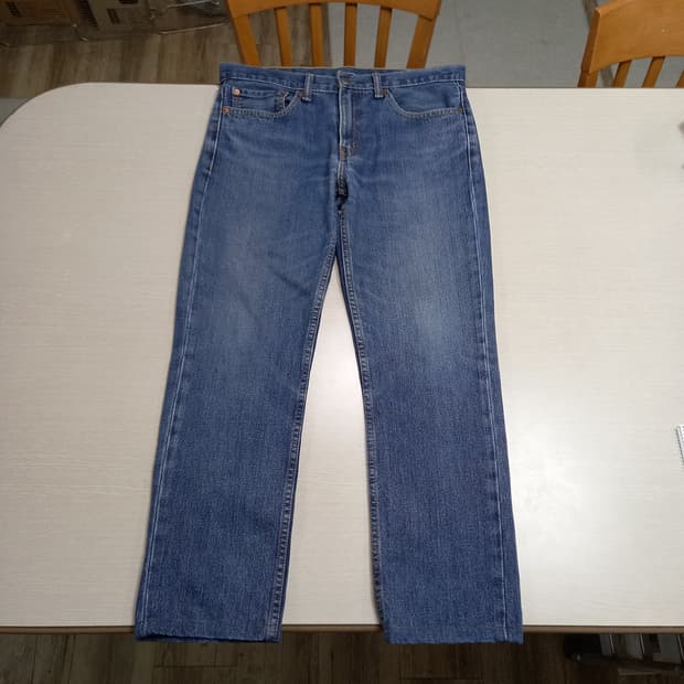 34 리바이스511 워싱 100%면 슬림일자진 34-600